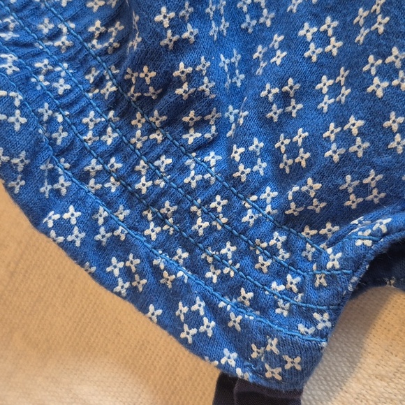 Gymboree girls 3-6 months girls blue & white romper - Picture 7 of 7